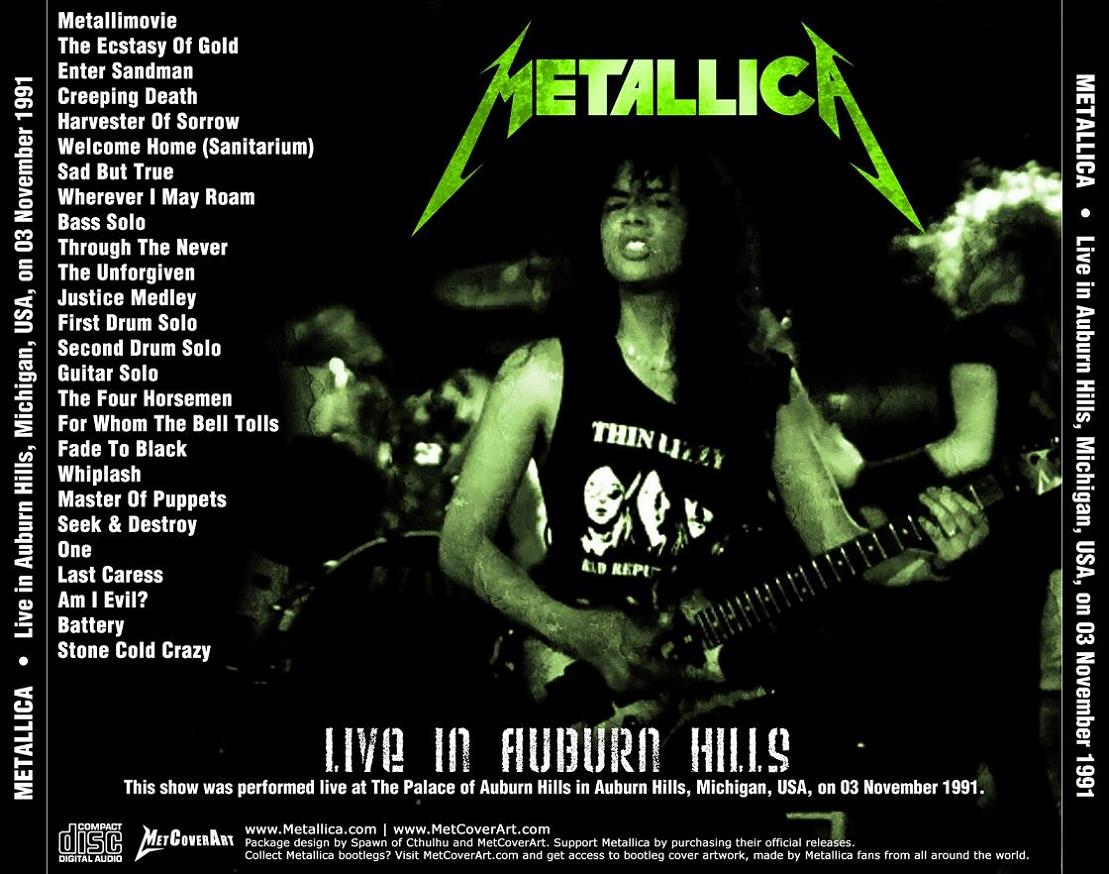 Metallica Live In Auburn Hills Ace Bootlegs