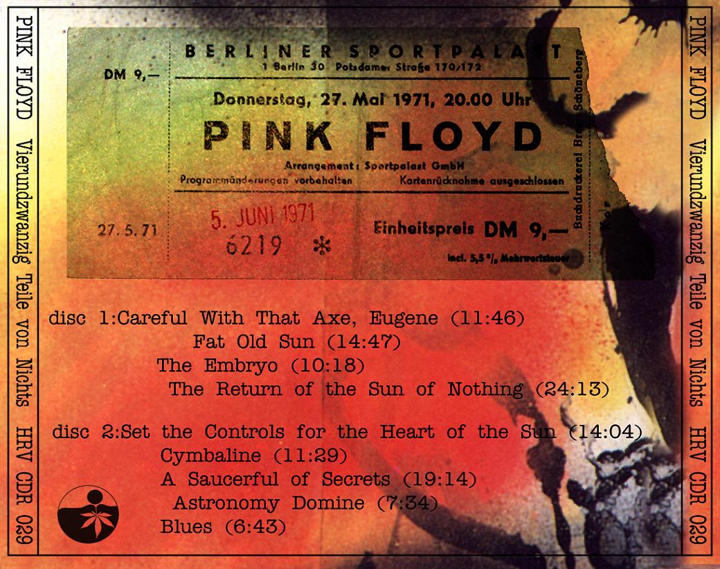 Pink Floyd Vierundzwanzig Teile Von Nichts Ace Bootlegs