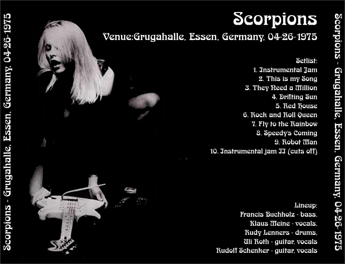 Scorpions 1975 Burst Into A Rage Cologne Germany