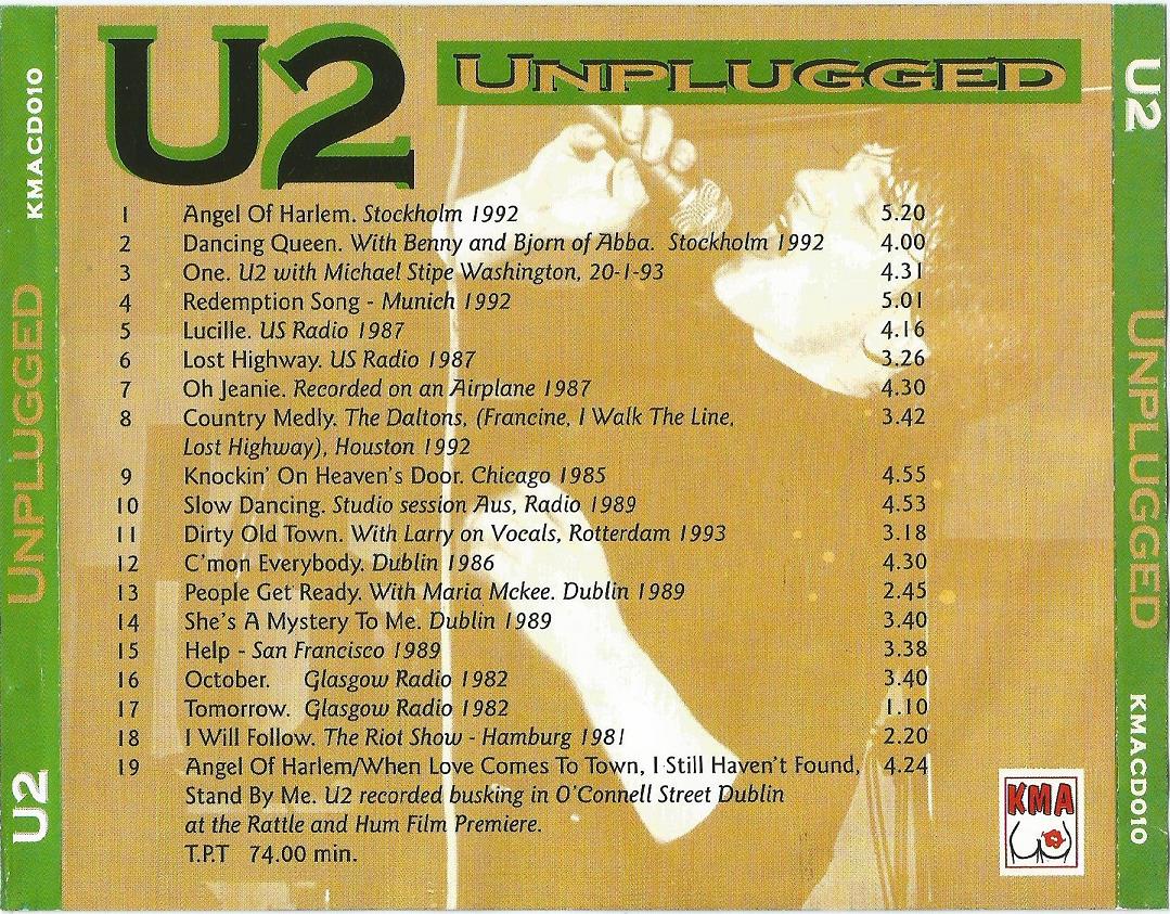 U2 1985 1993 Unplugged Ace Bootlegs