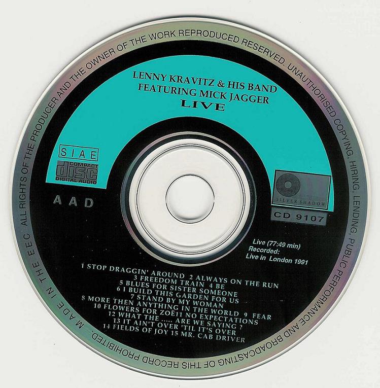 LENNY KRAVITZ – LENNY KRAVITZ & HIS BAND FEATURING MICK JAGGER LIVE ...