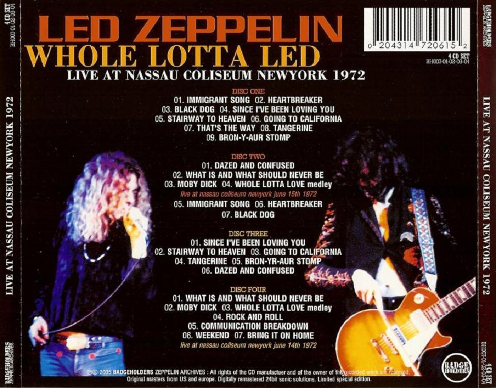 LED ZEPPELIN – WHOLE LOTTA LED – ACE BOOTLEGS