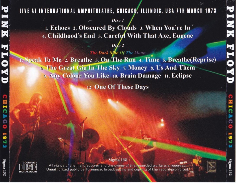 PINK FLOYD – CHICAGO 1973 – ACE BOOTLEGS