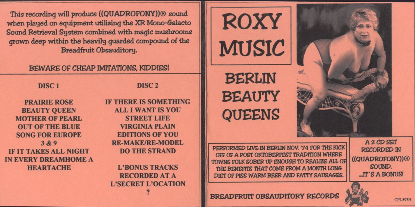 ROXY MUSIC - BERLIN BEAUTY QUEENS - ACE BOOTLEGS